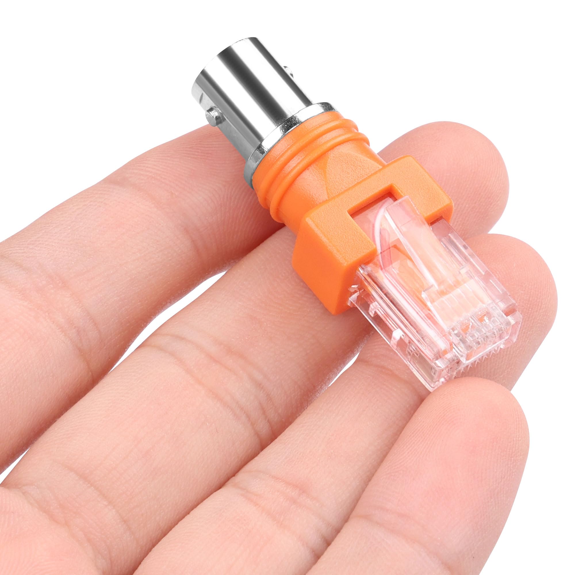 Amazon.co.jp: CERRXIAN BNC-RJ45変換アダプタ BNCメス-RJ45オス同軸